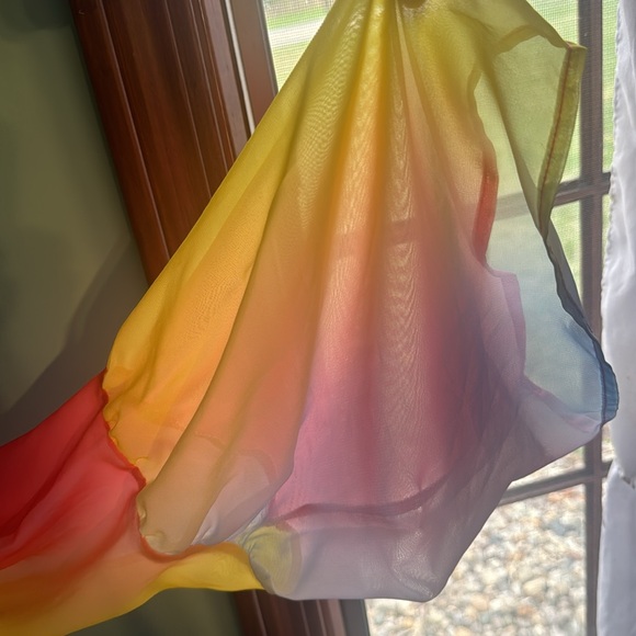 Size Large Mini Dress Rainbow - Picture 4 of 5